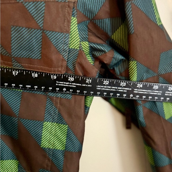 Burton DryRide Snowboarding Jacket Men's Size S Brown Green Check Polyester - Picture 12 of 13